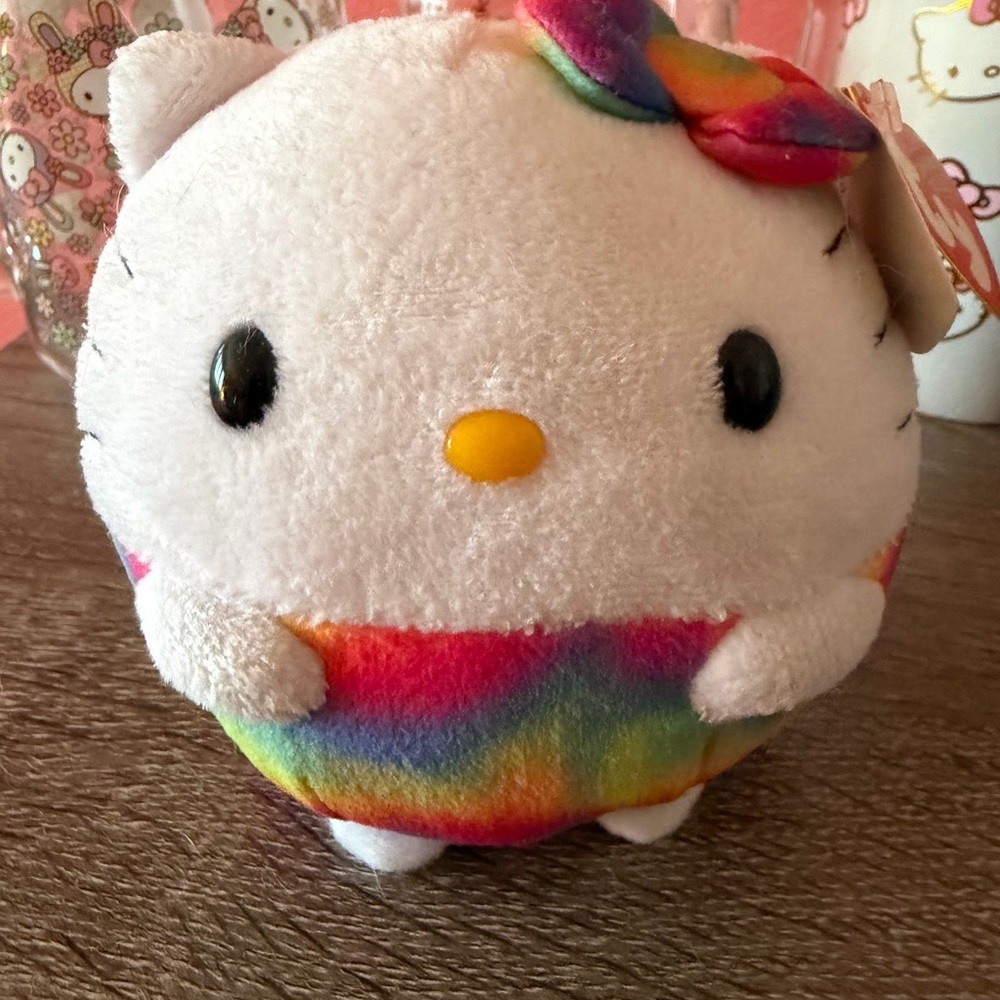 Hello Kitty Rainbow Plush Stuffed Animal